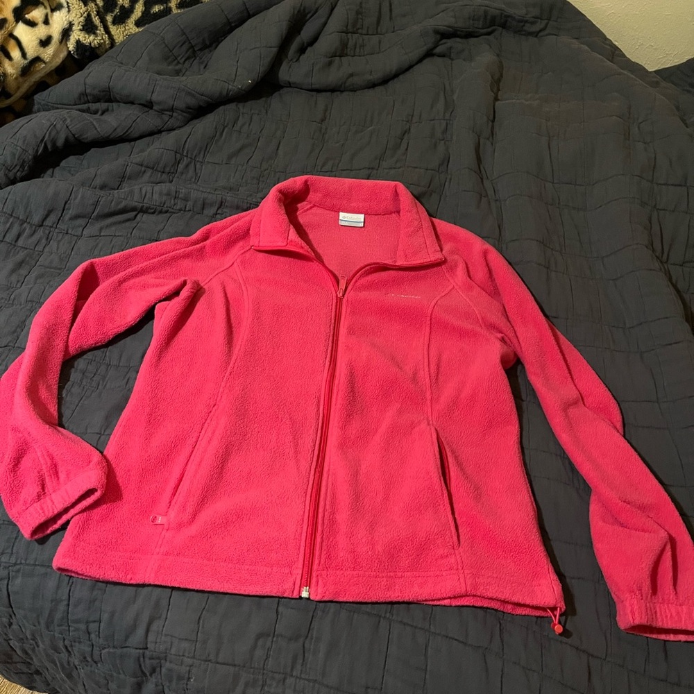 Columbia Pink Teddy Jacket Vibrant Cozy Style